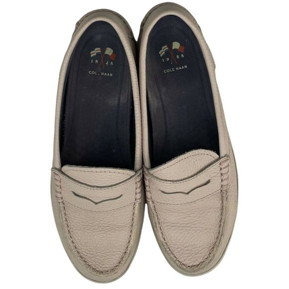 Cole Haan Womens Sz 6 Nantucket Pink Pebbled Leather Penny Loafer - Picture 6 of 8